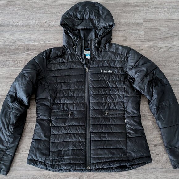 Columbia Puffer Jacket Hooded Quilted Coat - Women's Extra Large -XL - Picture 1 of 5